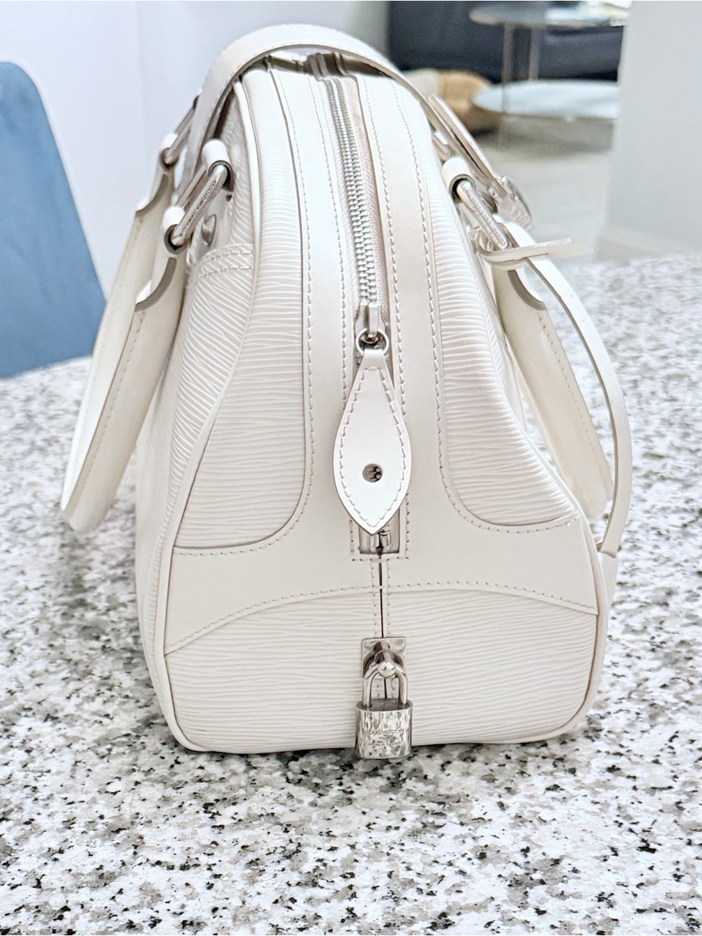🤍Ivory Epi🤍 LV Montaigne Epi Leather GM Satchel & Wallet Bundle - Picture 9 of 16